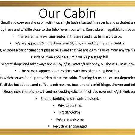 Carrowkeel Cabin Sligo Exteriör bild